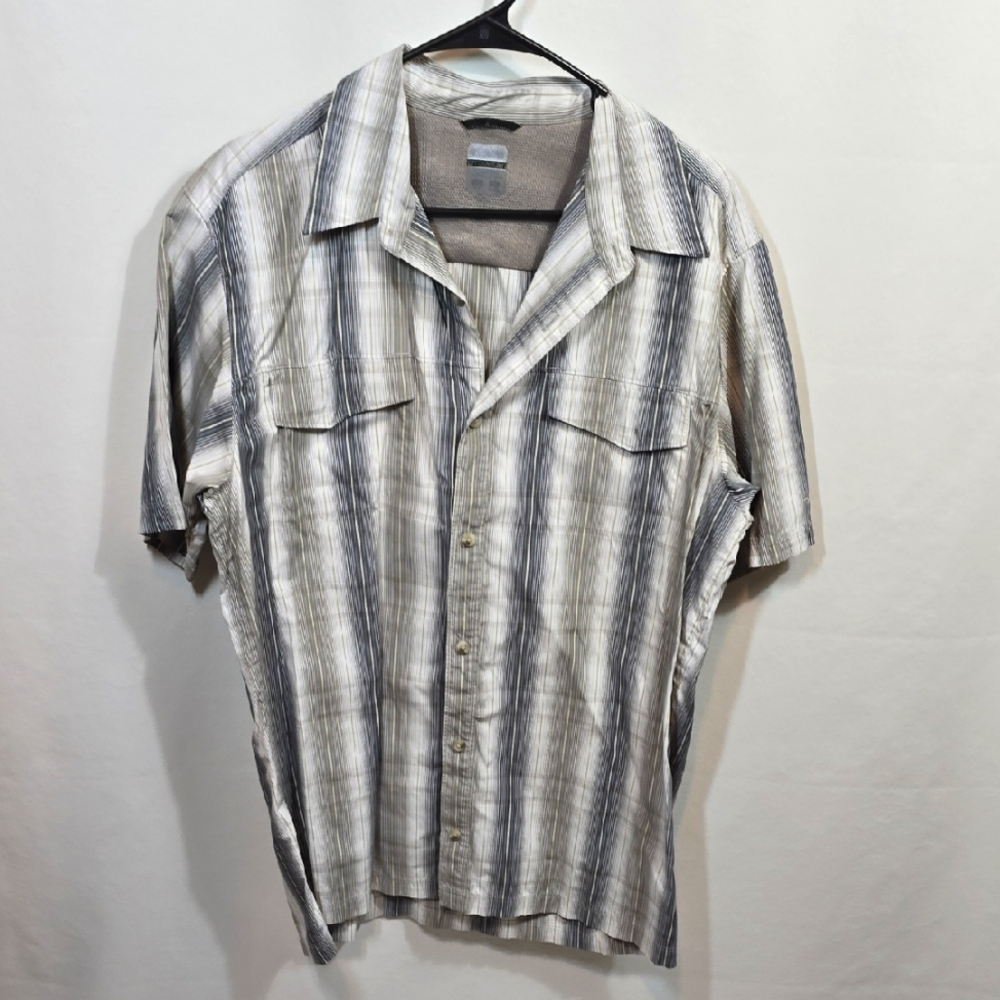 COLUMBIA TITANIUM SS Button Front Camp Shirt XXL